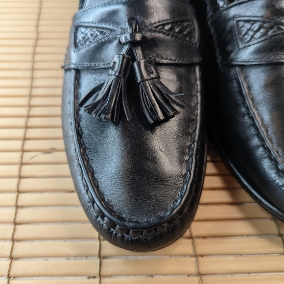 Allen Edmonds Men’s Size 8DMaxfield Dress Loafer Shoe Black Leather Tassels. Gre main image 8